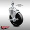 Service Caster 5 Inch SS Soft Rubber Wheel Swivel 12mm Threaded Stem Caster with Brake SCC SCC-SSTS20S514-SRS-TLB-M1215 - alternate 2
